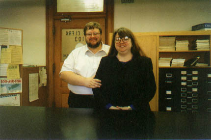 Neil & Beckie at the Clerks Office